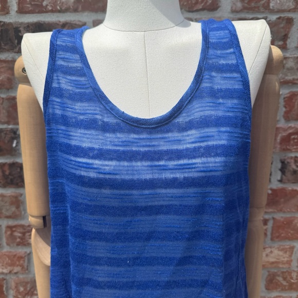 Mossimo sheer blue striped tank top / S / Excellent condition - Picture 7 of 12